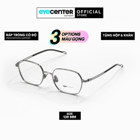 [PRTI 42] Gọng kính cận nam nữ chất liệu Titanium siêu nhẹ chống gỉ by Eye Center Vietnam