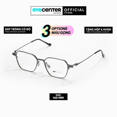 [PRTI45] Gọng kính cận nam nữ chất liệu Titanium siêu nhẹ chống gỉ by Eye Center Vietnam