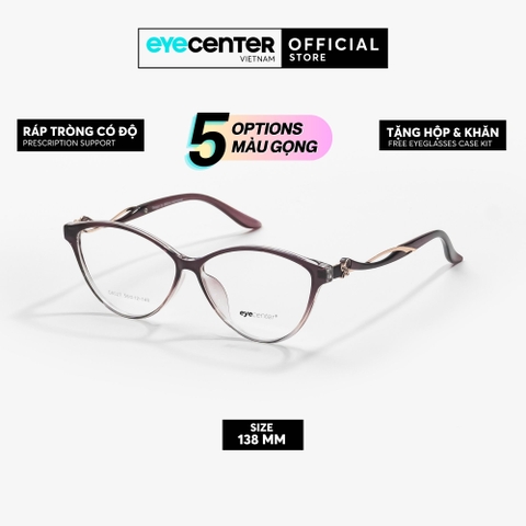[VA401] Gọng kính cận nữ dáng mắt mèo chất liệu nhựa siêu nhẹ by Eye Center Vietnam