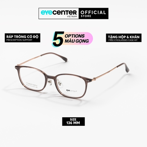 [A370] Gọng kính cận nam nữ chất liệu Titanium siêu nhẹ chống gỉ by Eye Center Vietnam
