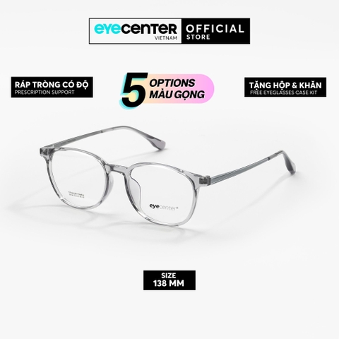 [ZA446] Gọng kính cận nam nữ chất liệu nhựa phối Titanium chống gỉ by Eye Center Vietnam