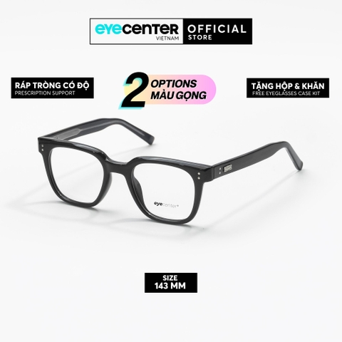 [ZA520] Gọng kính cận nam nữ chất liệu nhựa lõi thép chống gãy by Eye Center Vietnam