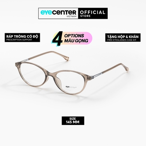 [B472] Gọng kính cận mắt mèo nữ chất liệu nhựa phối kim loại chống gỉ by Eye Center Vietnam