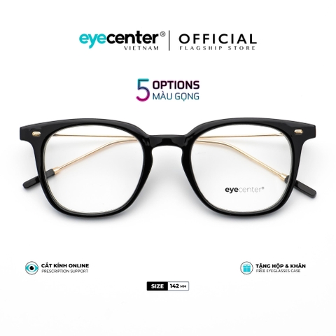 [B58] Gọng kính cận nam nữ mắt vuông kim loại chống gỉ Booster EYECENTER  GB58 by Eye Center Vietnam