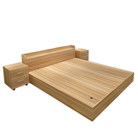 Bộ giường ngủ kèm 2 tab đầu giường gỗ MDF GNG-07