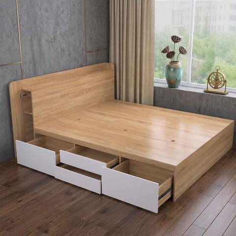 Giường Ngủ Thông Minh Tích Hợp Hộc Kéo GNG-140S