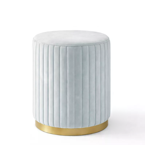 Ghế đôn bọc nỉ hình hoa DON-04