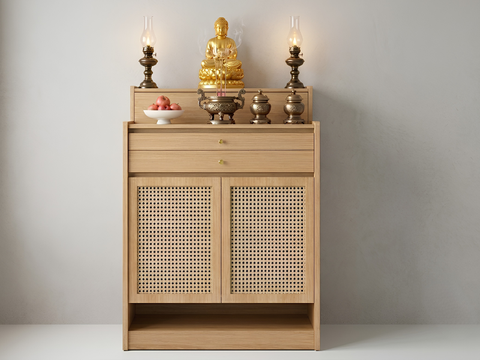 Tủ Thờ Gỗ Đan Mây TT-04