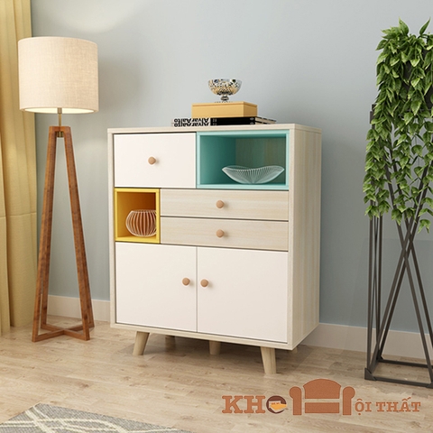 Tủ đầu giường gỗ MDF thiết kế đơn giản TU-06