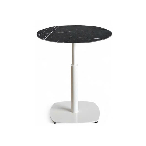 Bàn cafe tròn chân sắt mặt đá BCF-28