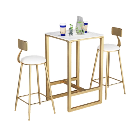 Bộ bàn 2 ghế bar sắt  cho quán cafe BBC-44