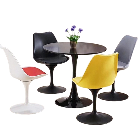 Bộ bàn 4 ghế tuylip tiếp khách showroom BBC-42