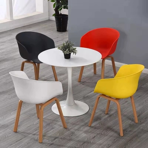 Bộ bàn cafe tulip và 4 ghế HAY nhập khẩu BBC-49