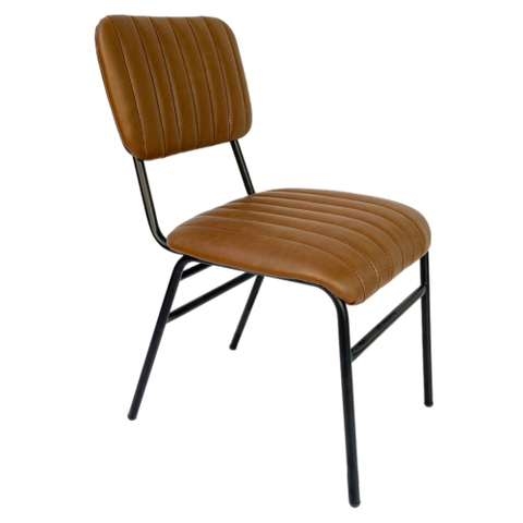 Ghế cafe Lotte chân sắt sơn tĩnh điện bọc da nhiều màu GCF-27