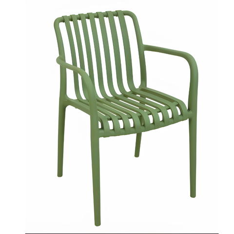 Ghế nhựa có tay đúc xẻ rãnh xếp chồng GCF-3046
