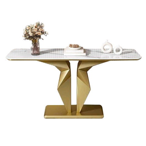 Bàn console hiện đại chân sắt mặt đá BCL-38