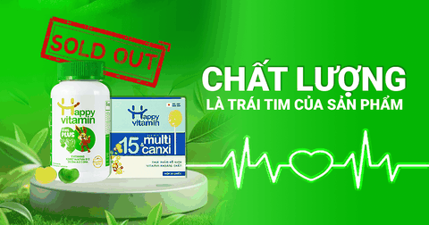 Happy Vitamin: Chất Lượng Là Trái Tim Của Sản Phẩm — Tạm Hết Hàng Một Số Dòng Kẹo Chứa Vitamin C Vì Quyền Lợi Khách Hàng