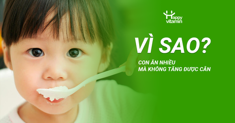 VÌ SAO CON ĂN NHIỀU MÀ VẪN KHÔNG TĂNG CÂN? 