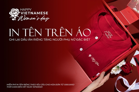 In tên trên áo - ghi lại dấu ấn riêng tặng người phụ nữ đặc biệt