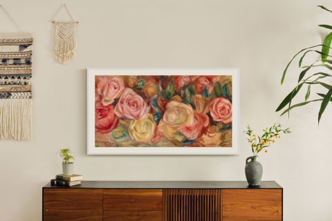 Smart Tivi Khung Tranh The Frame QLED Samsung AI 4K 55 inch QA55LS03D