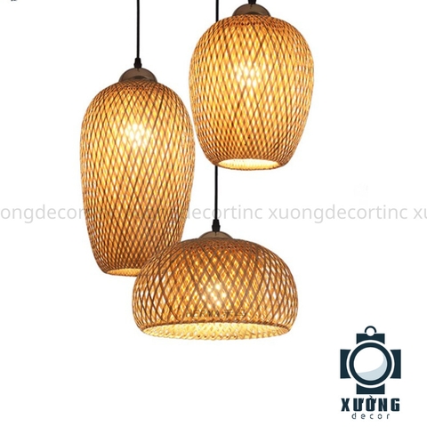 Đèn thả mây tre mã 22