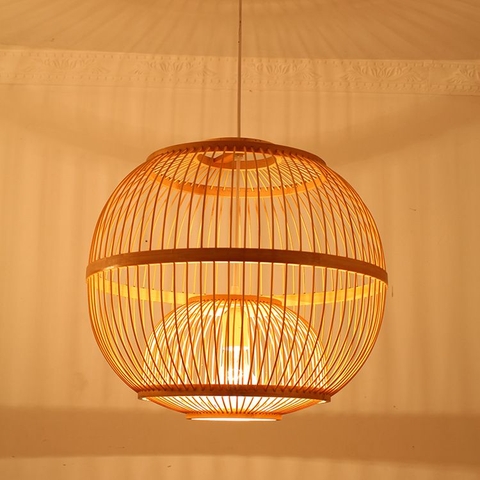 Đèn thả mây tre mã 24