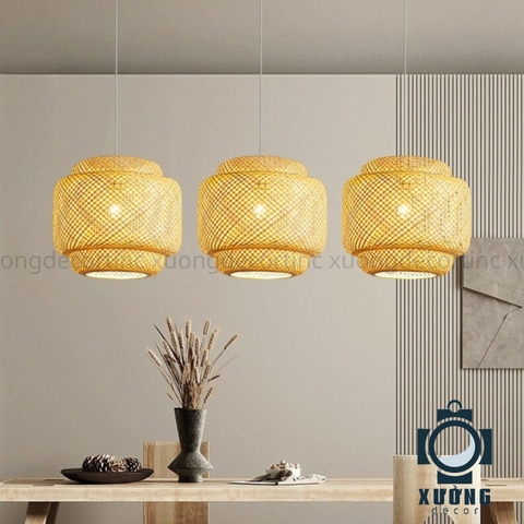 Đèn thả mây tre mã 62