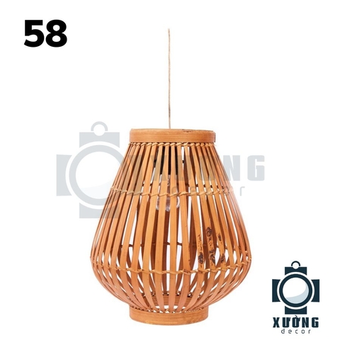 Đèn thả mây tre mã 58