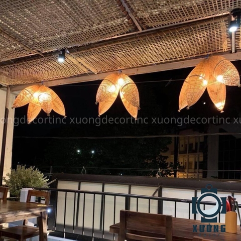 Đèn thả mây tre mã 68