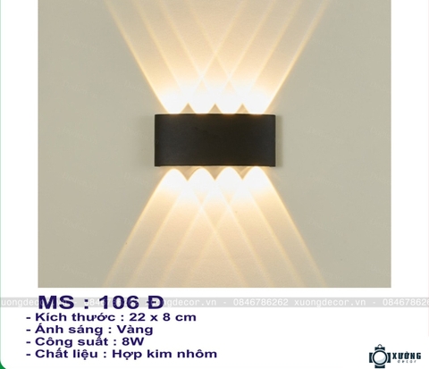 Đèn ốp tường GMN106 Đen