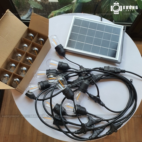 Pingpong Solar 10m 20 bóng tấm pin 15w có điều khiển