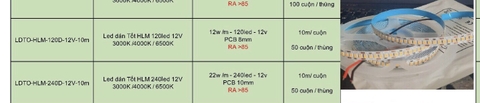 Led dán tốt HLM 240led 12V cuộn 10M bản 10mm