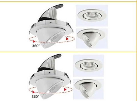 Âm trần xoay 360° lỗ 90mm Chip Epistar  Nguồn Lifud