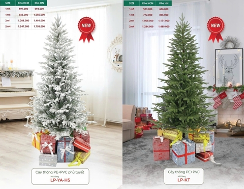 Cây Thông PE + PVC
