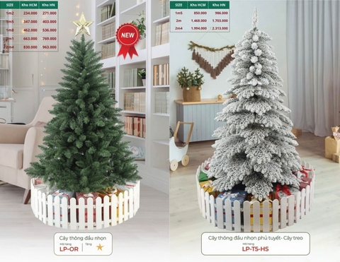 Cây Thông PE + PVC MG phủ tuyết