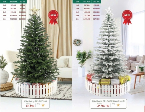 Cây Thông PE + PVC MG
