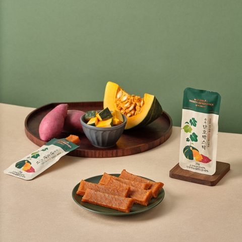 THANH KHOAI LANG + BÍ NGÔ NGỌT 20G - 촉촉단호박스틱