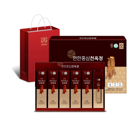 NƯỚC UỐNG HỒNG SÂM KOREAN RED GINSENG HERB EASY (10g x 30 gói)/ hộp - 편한홍삼천옥정