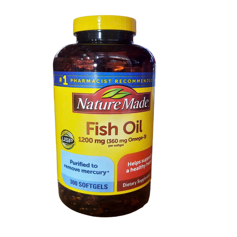 Nature Made Fish Oil 1200 mg, 300 Softgels