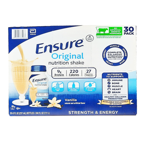 Sữa Ensure Original Nutrition Shake Vanilla 237ml chai ( thùng 30 chai )