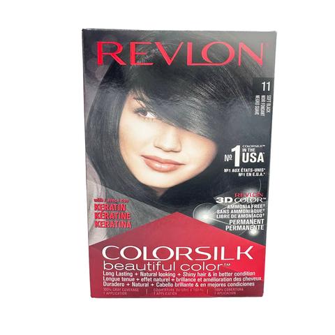 REVLON COLORSILK 3D SOFT BLACK-NO.11