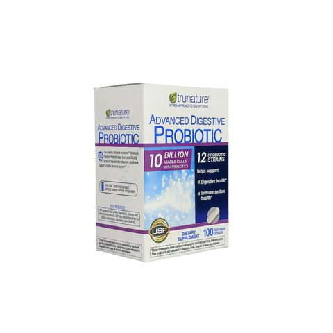 Trunature Advanced Digestive Probiotic, 100 Capsules