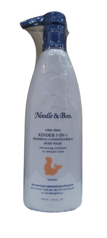 Sữa tắm, gội, xả Noodle&Boo Kinder 3-in-1 Crème Douce Shampoo, Conditioner & Body Wash 16 oz