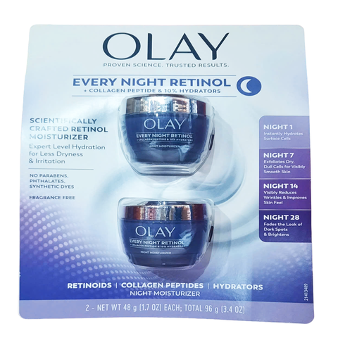 Olay Every Night Retinol, 1.7 oz, 2-pack