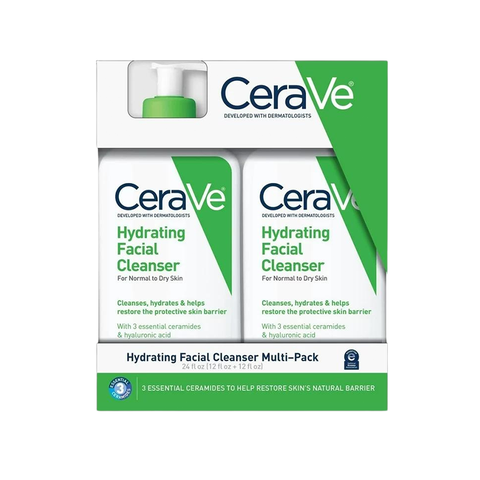 Sữa rửa mặt CeraVe Hydrating Facial Cleanser, Normal to Dry Skin 2/12 oz ( hộp 2 chai)