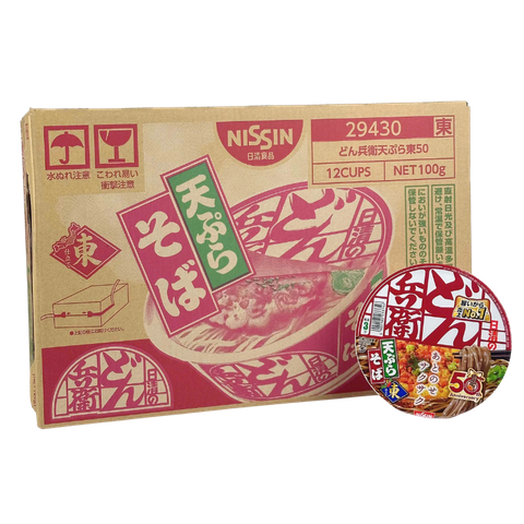 Donbei Instant Cup Soba Noodle Tempura East 100g*12