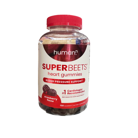 SuperBeets Heart Gummies, Strawberry, 150ct