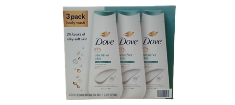Sữa tắm dành cho da nhạy cảm Dove Sensitive Skin Body Wash, 3-pack 23 oz ( Lốc 3 chai)