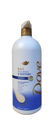 Dầu Gội Dove Nourish & Restore 5in1 Shampoo - 33.8oz