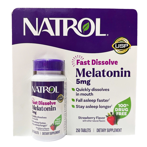 Natrol Melatonin 5 mg Fast Dissolve Tablets, 250 Tablets